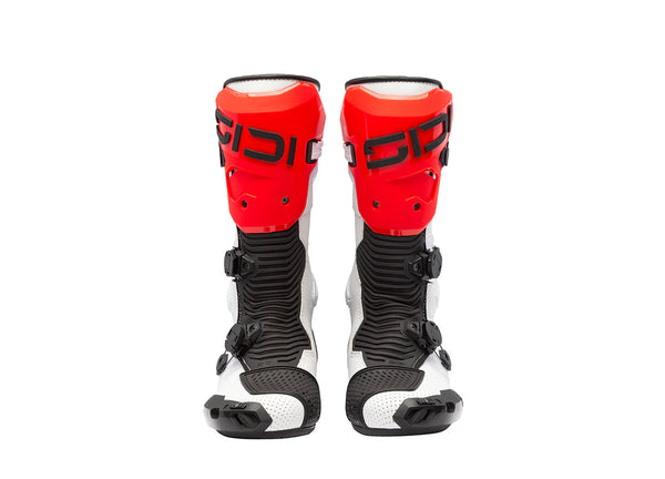 Sidi MAG 2 Air motorcycle boots in white, black and red colourway 391