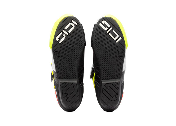 Sidi MAG 2 Air motorcycle boots in Fluo Yellow and Coral Red, model 390