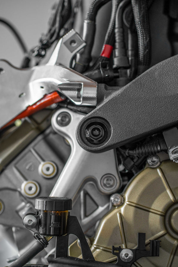 TGP MotoRacing black titanium frame bolt kit for Ducati Panigale V4 V4 S V4 R 2018-2024