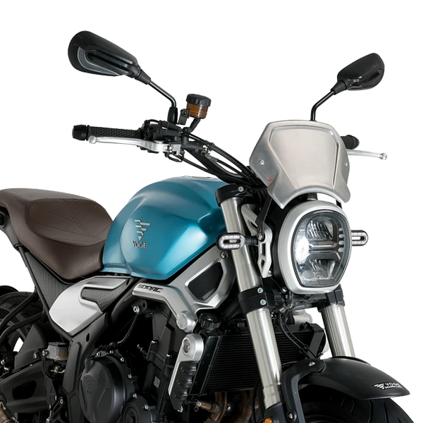 Puig Aluminium Front Plate Windshield – Headlight Bracket Mount – for Voge 500AC (2021–2026)