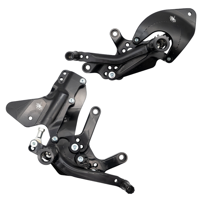 Spider Racing rearset assembly for Ducati Panigale V2 890 2025-2026, part 10.D333