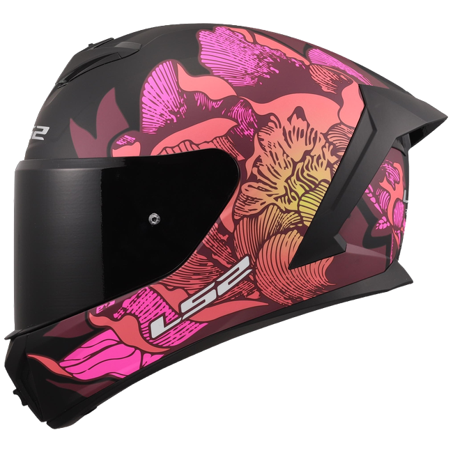 LS2 FF820 Rapid III Helmet – Poppies II Black/Pink