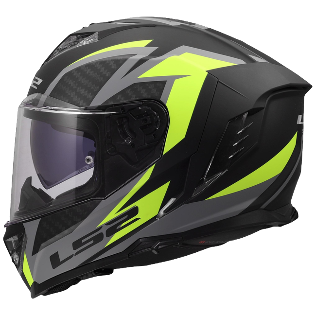 LS2 FF818 Storm III Helmet – Dynamo Black/Hi-Vis Yellow