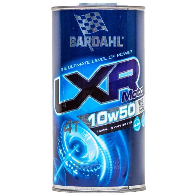 Bardahl Plasma LXR 10W50 1-litre fully synthetic motorcycle engine oil bottle