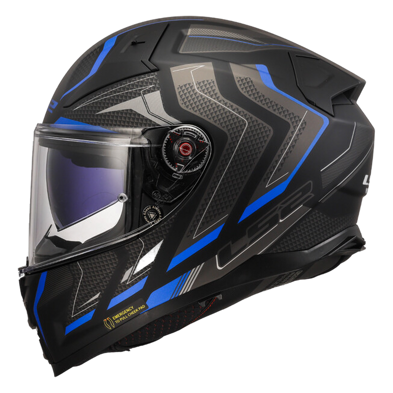 LS2 FF811 Vector II Helmet – Alizer Matt Black/Blue