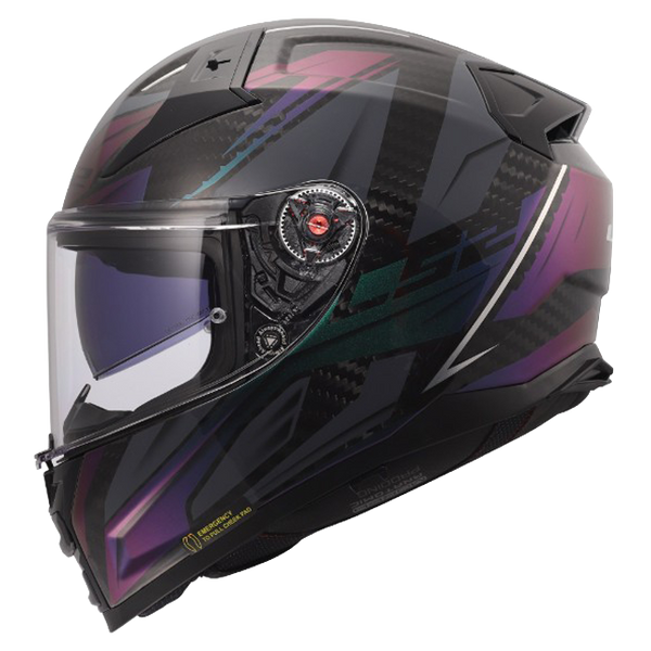 LS2 FF811 Vector II Carbon Helmet – Savage Chameleon