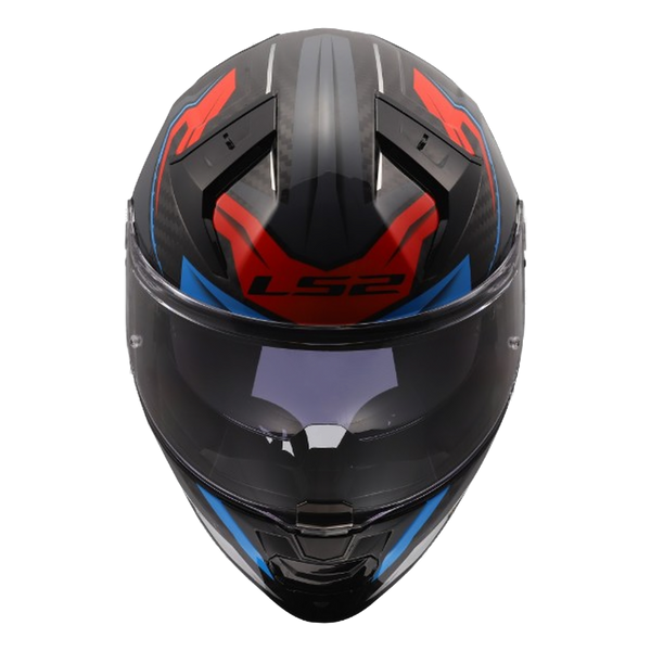 LS2 FF811 Vector II Carbon Helmet – Savage White/Blue/Red