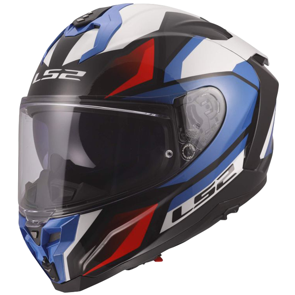 LS2 FF817 Challenger II Helm – Viper White/Blue/Red