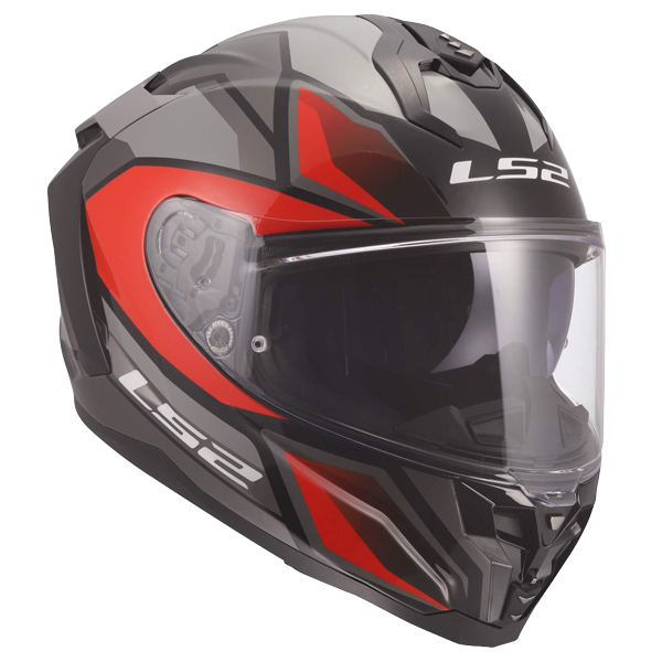LS2 FF817 Challenger II Helm – Viper Grey/Red