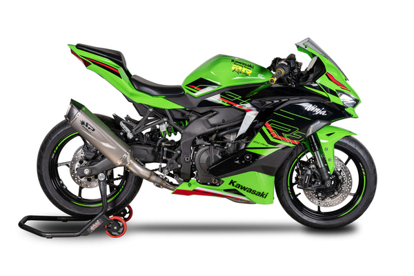 Spark Exhaust Force EVO stainless full system exhaust on Kawasaki ZX-4RR