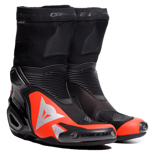 Dainese Axial 2 motorcycle boots men black and red