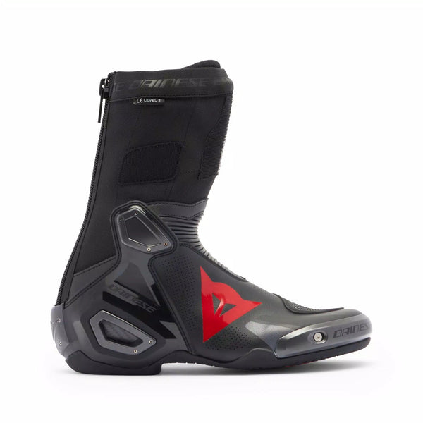 Dainese Axial 2 Air men's motorcycle racing boot in black with red logo