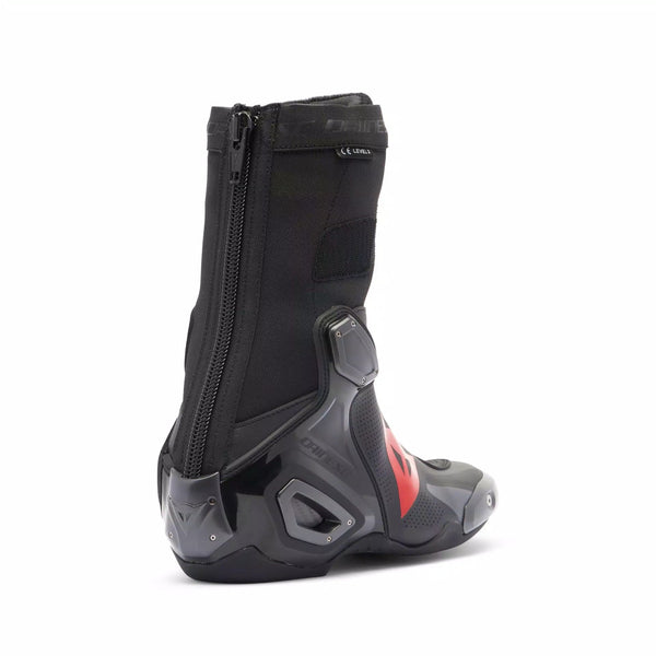 Dainese Axial 2 Air men's motorcycle racing boot in black with red logo