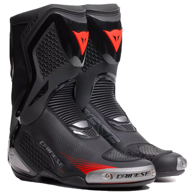 Dainese Torque 4 Air men's motorcycle boots in black with red details