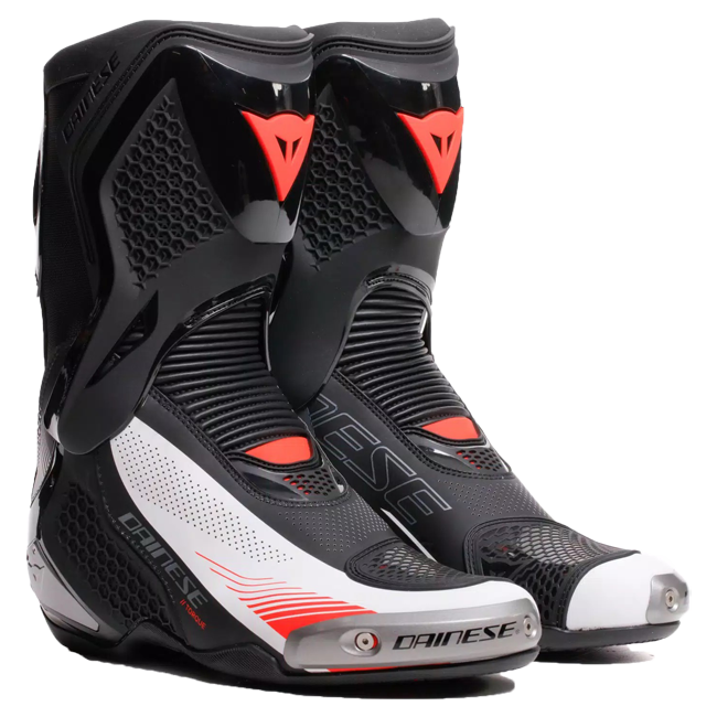 Dainese Torque 4 Air men's motorcycle boots in black, white and red colourway