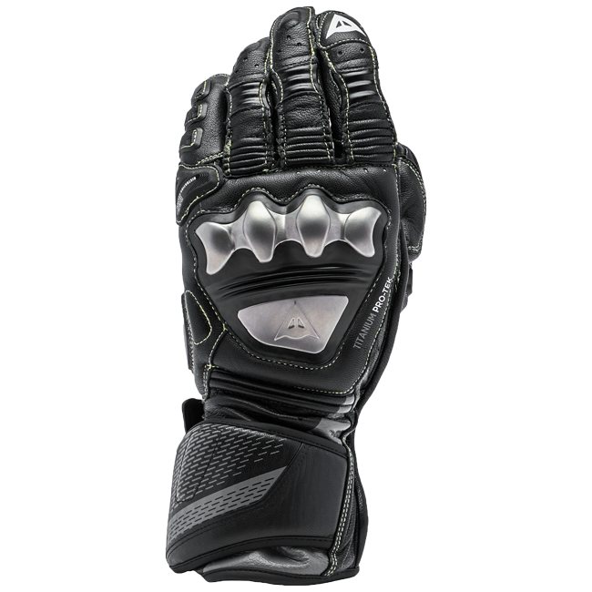 Dainese Full Metal 7 Racing leather motorcycle gloves in black