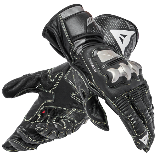 Dainese Full Metal 7 Racing leather motorcycle gloves in black