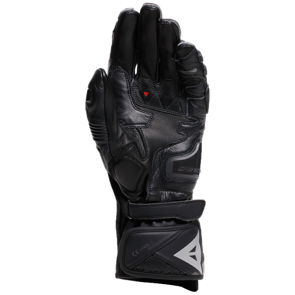 Dainese Fiero Racing motorcycle leather gloves in black, men's