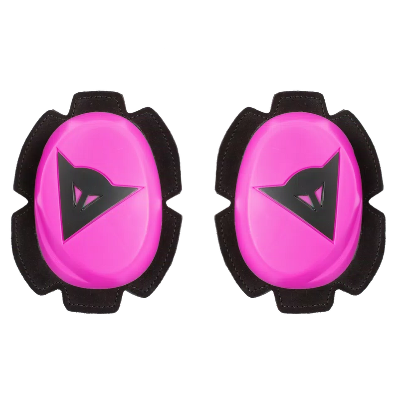 Dainese Pista knee slider in pink, high-density TPU race track slider