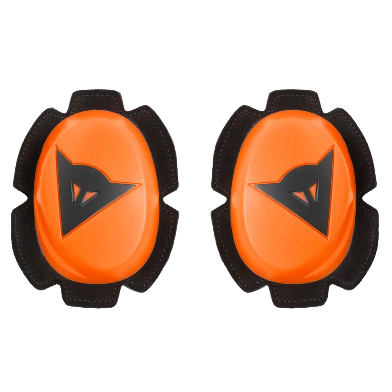Dainese Pista knee sliders in orange