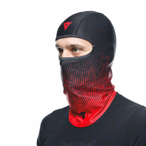 Dainese balaclava black and red with Dainese logo, part 201910000681L001