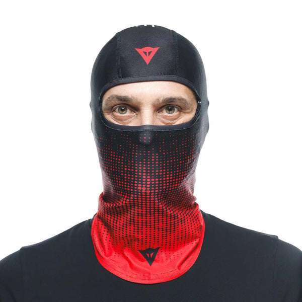 Dainese balaclava black and red with Dainese logo, part 201910000681L001