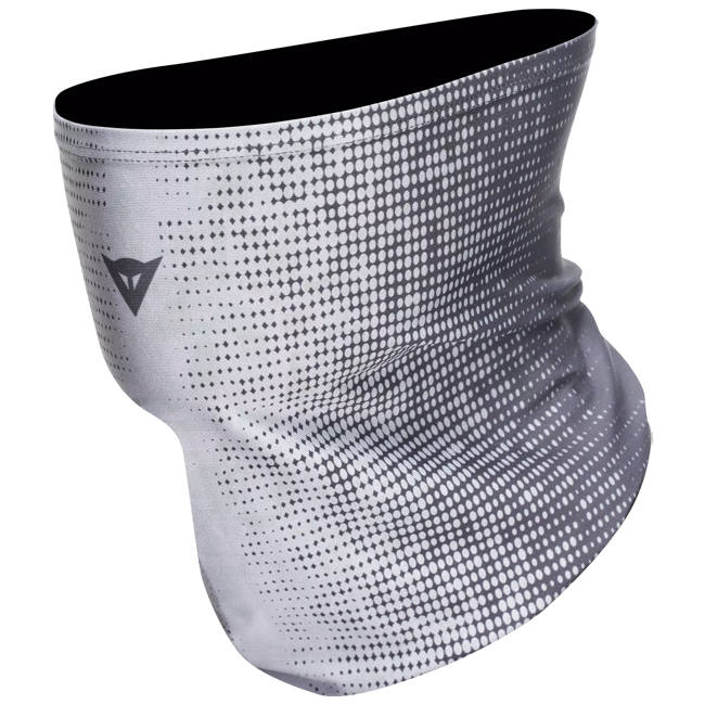 Dainese neck warmer grey with AGV logo, Coolmax fabric tube scarf