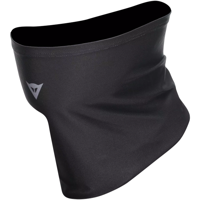 Dainese neck tube in black with Dainese logo, Coolmax fabric