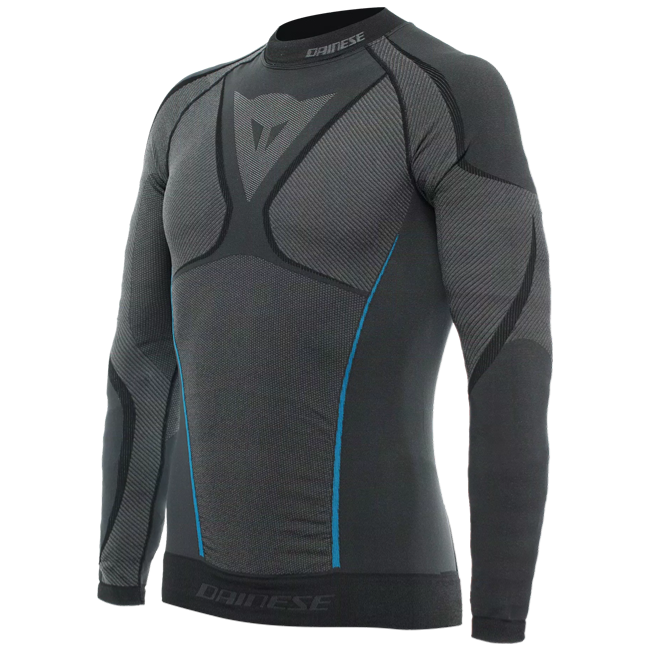 Dainese Dry LS long-sleeve base layer top for men, moisture-wicking seamless construction
