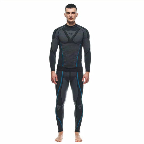 Dainese Dry LS long-sleeve base layer top for men, moisture-wicking seamless construction
