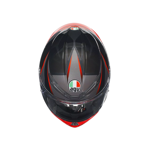 AGV K6 S helmet Slashcut Black Grey Red full-face road helmet