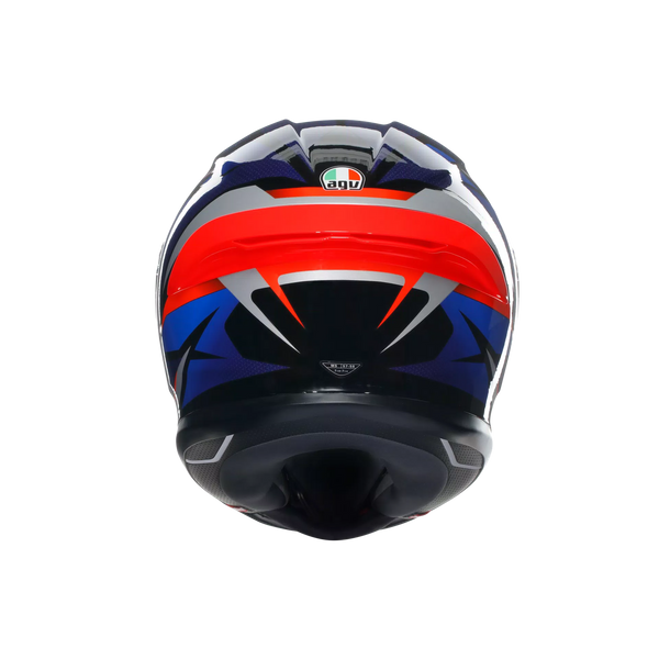 AGV K6 S full-face helmet in Slashcut Black Blue Red graphic