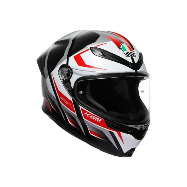 AGV K6 S full-face helmet Karve Matte Black White Red