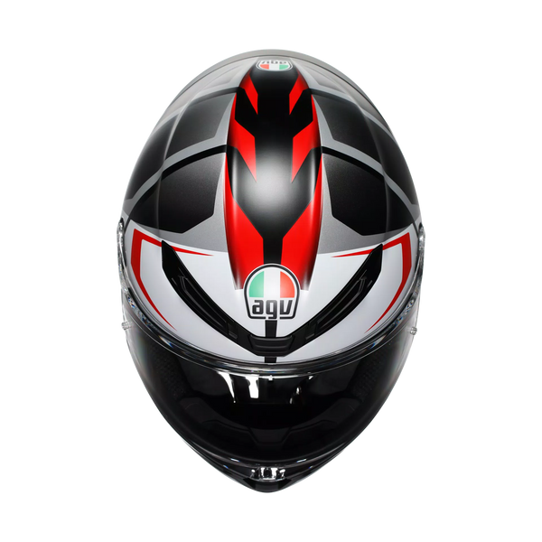 AGV K6 S full-face helmet Karve Matte Black White Red