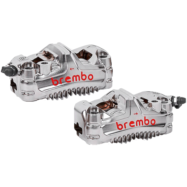 Brembo GP4-MS CNC monoblock brake caliper kit 108mm nickel finish 220D60030