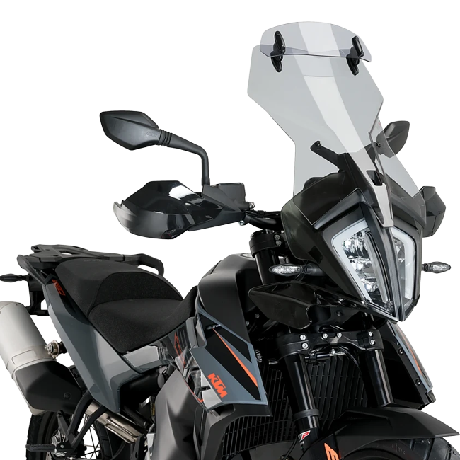Puig Touring Windshield with Adjustable Visor for KTM 890 Adventure R (2021–2022)