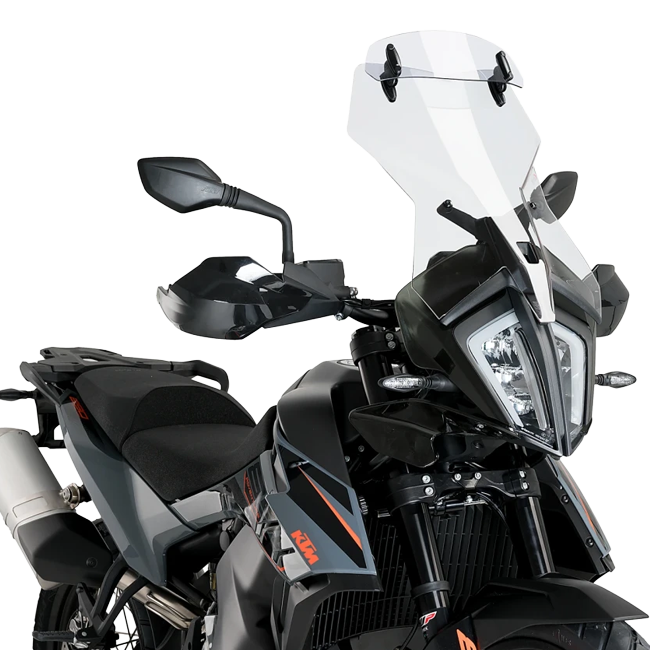 Puig Touring Windshield with Adjustable Visor for KTM 890 Adventure L (2021–2022)