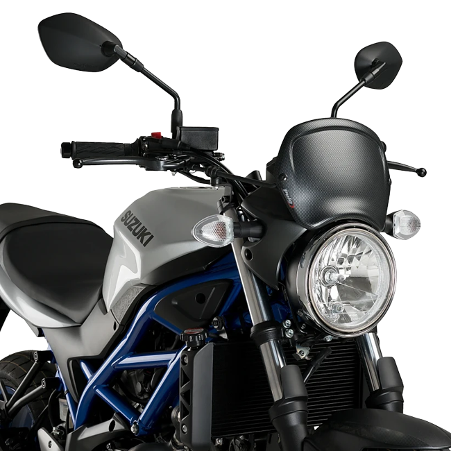 Puig Front Plate ABS Windshield – Fork Mount – for Suzuki SV650 (2016–2026)