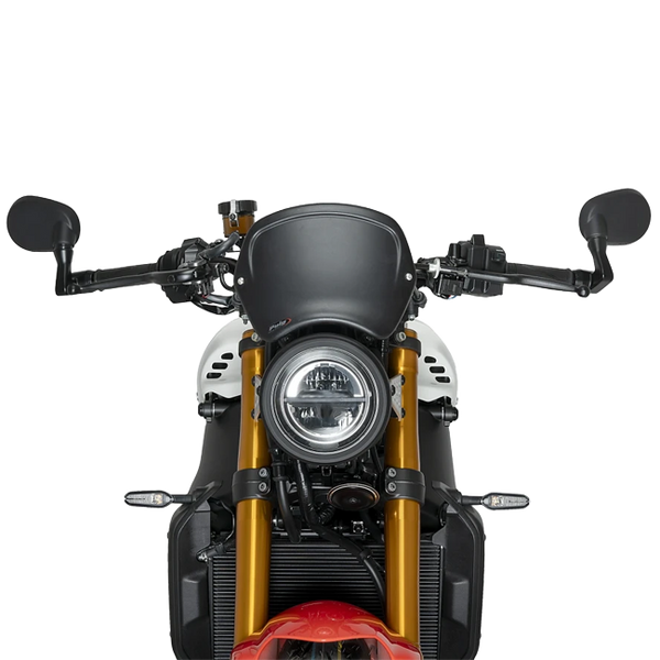 Puig Front Plate ABS Windshield – Fork Mount – for Yamaha XSR900 (2022–2026)