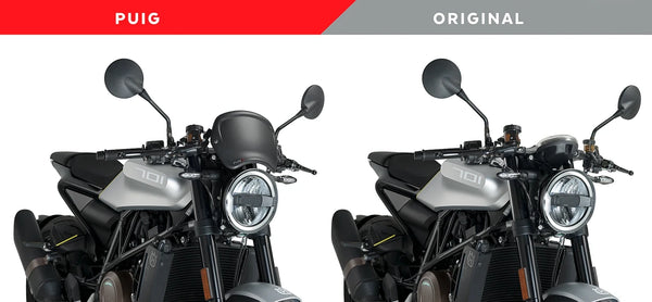 Puig Front Plate ABS Windshield – Fork Mount – for Husqvarna Vitpilen 701 (2018–2020)