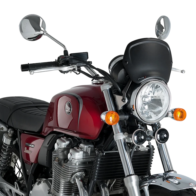 Puig Front Plate ABS Windshield – Headlight Bracket Mount – for Honda CB1100RS (2017–2020)