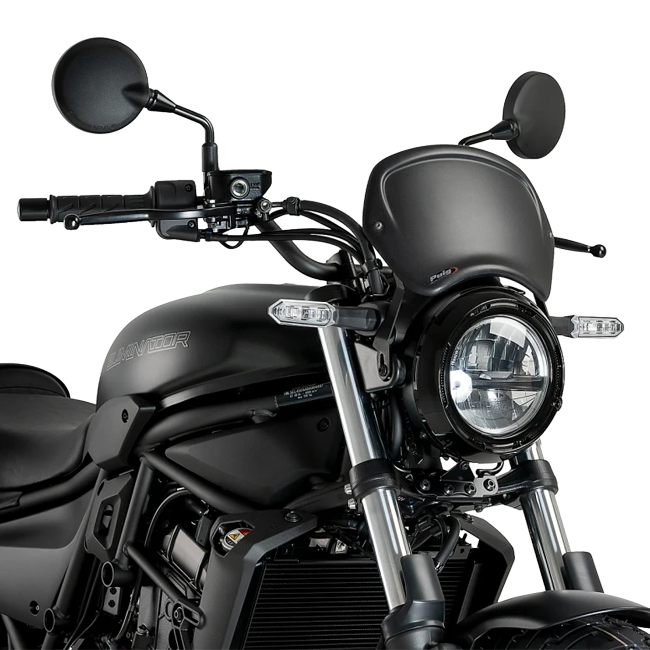 Puig Front Plate ABS Windshield – Headlight Bracket Mount – for Kawasaki Eliminator 500 / SE (2024–2026)