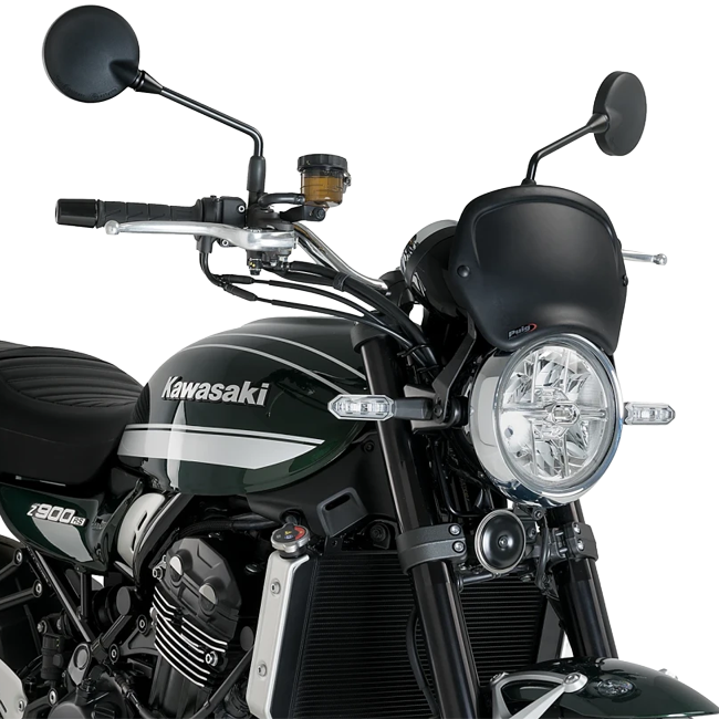 Puig Front Plate ABS Windshield – Headlight Bracket Mount – for Kawasaki Z900RS / SE (2021–2026)