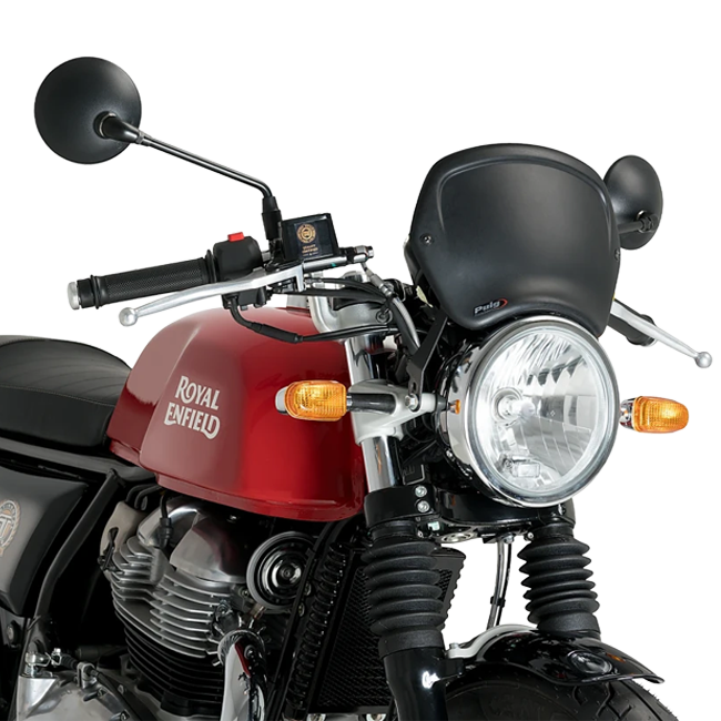 Puig Front Plate ABS Windshield – Headlight Bracket Mount – for Royal Enfield Continental GT 650 (2021–2026)