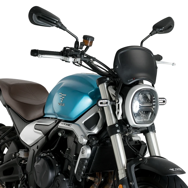 Puig Front Plate ABS Windshield – Headlight Bracket Mount – for Voge 500AC (2021–2026)