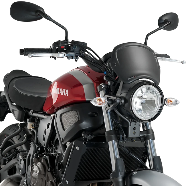 Puig Front Plate ABS Windshield – Headlight Bracket Mount – for Yamaha XSR700 / Xtribute (2016–2020)