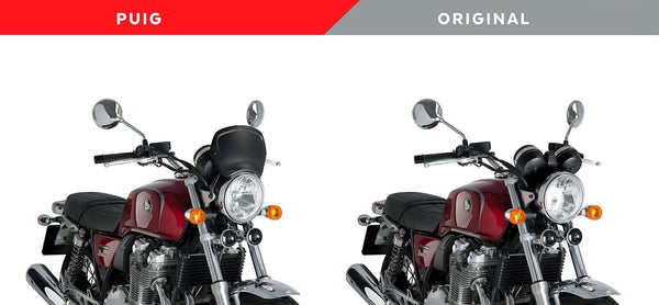 Puig Front Plate ABS Windshield – Headlight Bracket Mount – for Honda CB1100EX (2015–2020)