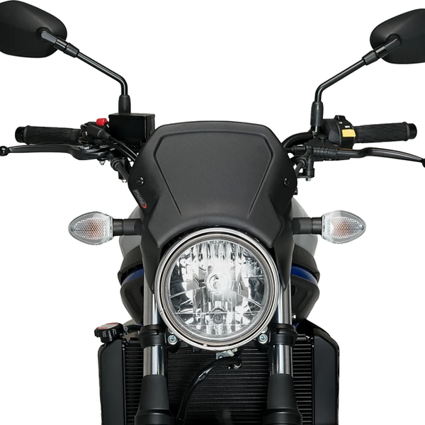 Puig Aluminium Front Plate Windshield – Fork Mount – for Suzuki SV650 (2016–2026)