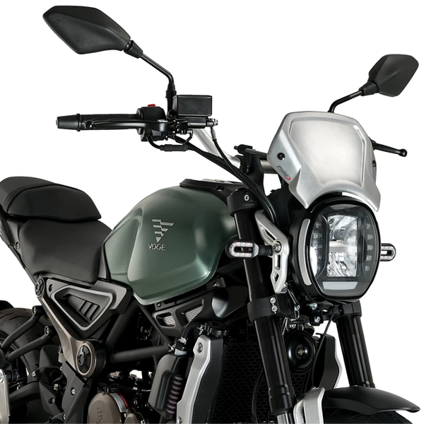Puig Aluminium Front Plate Windshield – Fork Mount – for Voge 300AC (2020–2026)