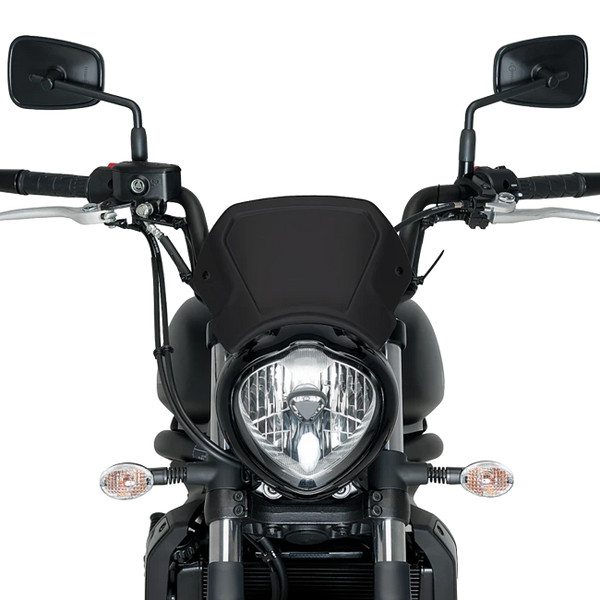 Puig Aluminium Front Plate Windshield – Fork Mount – for Kawasaki Vulcan S / Special Edition (2015–2025)